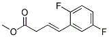 (E)-4-(2,5-Difluoro-phenyl)-but-3-enoic acid methyl ester 结构式
