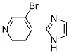 3-BROMO-4-(1H-IMIDAZOL-2-YL)-PYRIDINE 结构式
