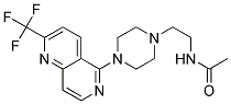 N-(2-(4-[2-(TRIFLUOROMETHYL)-1,6-NAPHTHYRIDIN-5-YL]PIPERAZIN-1-YL)ETHYL)ACETAMIDE 结构式