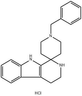 SPIRO-[N-BENZYLPIPERIDINE-4',1-(1,2,3,4-TERAHYDRO-BETA-CARBOLINE)] DIHYDROCHLORIDE 结构式