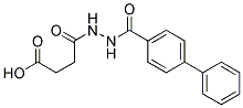 4-[N'-(BIPHENYL-4-CARBONYL)-HYDRAZINO]-4-OXO-BUTYRIC ACID 结构式