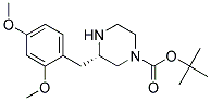(S)-3-(2,4-DIMETHOXY-BENZYL)-PIPERAZINE-1-CARBOXYLIC ACID TERT-BUTYL ESTER 结构式