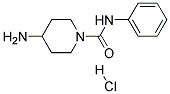 4-AMINO-N-PHENYLPIPERIDINE-1-CARBOXAMIDE HYDROCHLORIDE 结构式