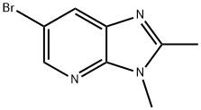 6-BROMO-2,3-DIMETHYL-3H-IMIDAZO[4,5-B] PYRIDINE 结构式