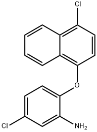 5-CHLORO-2-[(4-CHLORO-1-NAPHTHYL)OXY]ANILINE 结构式