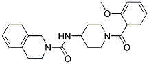 N-[1-(2-METHOXYBENZOYL)PIPERIDIN-4-YL]-3,4-DIHYDROISOQUINOLINE-2(1H)-CARBOXAMIDE 结构式
