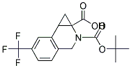 2-(TERT-BUTOXYCARBONYL)-6-(TRIFLUOROMETHYL)-1A,2,3,7B-TETRAHYDRO-1H-CYCLOPROPA[C]ISOQUINOLINE-1A-CARBOXYLIC ACID 结构式