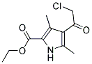 ETHYL 4-(CHLOROACETYL)-3,5-DIMETHYL-1H-PYRROLE-2-CARBOXYLATE 结构式