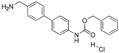 (4'-AMINOMETHYL-BIPHENYL-4-YL)-CARBAMIC ACID BENZYL ESTER HYDROCHLORIDE 结构式