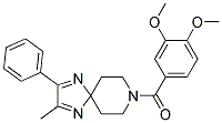 8-(3,4-DIMETHOXYBENZOYL)-2-METHYL-3-PHENYL-1,4,8-TRIAZASPIRO[4.5]DECA-1,3-DIENE 结构式