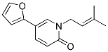 5-(2-FURYL)-1-(3-METHYLBUT-2-ENYL)PYRIDIN-2(1H)-ONE 结构式