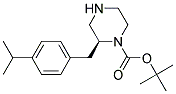 (S)-2-(4-ISOPROPYL-BENZYL)-PIPERAZINE-1-CARBOXYLIC ACID TERT-BUTYL ESTER 结构式