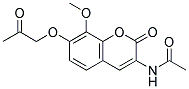 N-[8-METHOXY-2-OXO-7-(2-OXO-PROPOXY)-2H-CHROMEN-3-YL]-ACETAMIDE 结构式