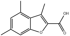 3,4,6-TRIMETHYL-1-BENZOFURAN-2-CARBOXYLIC ACID 结构式