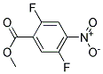 METHYL 2,5-DIFLUORO-4-NITROBENZENECARBOXYLATE 结构式