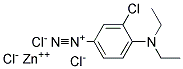 3-氯-4-二乙氨基苯重氮氯化锌盐 结构式