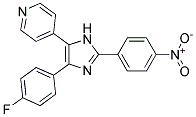 4-(4-FLUOROPHENYL)-2-(4-NITROPHENYL)-5-(4-PYRIDYL)-1H-IMIDAZOLE 结构式