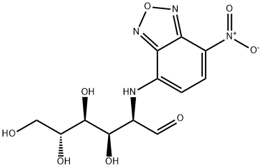 2-(N-7-硝基-2,1,3-苯并恶二唑-4-氨基)-2-脱氧-D-葡萄糖 结构式