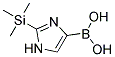 2-TRIMETHYLSILYLIMIDAZOLE-4-BORONIC ACID 结构式