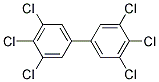 3,3',4,4',5,5'-Hexachlorobiphenyl solution 100ug/mL in hexane 2mL 结构式