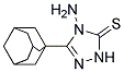 3-(1-ADAMANTYL)-4-AMINO-4,5-DIHYDRO-1H-1,2,4-TRIAZOLE-5-THIONE, TECH 结构式