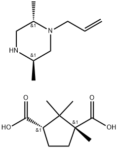 (+)-(2S, 5R)-1-ALLYL-2,5-DIMETHYLPIPERAZINE, (+)-CAMPHORIC ACID SALT 结构式
