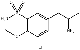 3-(4'-METHOXY-3'-SULFONAMIDOPHENYL)-2-PROPYLAMINE, HYDROCHLORIDE 结构式