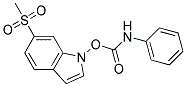 PHENYLCARBAMIC ACID, 6-(METHYLSULPHONYL)INDOL-1-YL ESTER 结构式