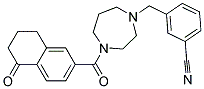 3-((4-[(5-OXO-5,6,7,8-TETRAHYDRONAPHTHALEN-2-YL)CARBONYL]-1,4-DIAZEPAN-1-YL)METHYL)BENZONITRILE 结构式