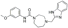 4-(1H-BENZIMIDAZOL-2-YLMETHYL)-N-(3-METHOXYPHENYL)-1,4-DIAZEPANE-1-CARBOXAMIDE 结构式