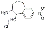 6-Amino-2-nitro-6,7,8,9-tetrahydro-5H-benzocyclohepten-5-ol hydrochloride 结构式