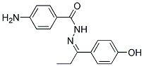 4-AMINO-BENZOIC ACID [1-(4-HYDROXY-PHENYL)-PROPYLIDENE]-HYDRAZIDE 结构式