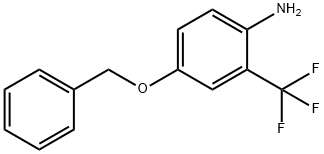 4-(BENZYLOXY)-2-(TRIFLUOROMETHYL)ANILINE 结构式
