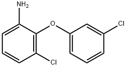 3-氯-2-(3-氯苯氧基)苯胺 结构式