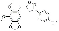 5-[(6,7-DIMETHOXY-1,3-BENZODIOXOL-5-YL)METHYL]-3-(4-METHOXYPHENYL)-4,5-DIHYDROISOXAZOLE 结构式