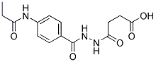 4-OXO-4-[N'-(4-PROPIONYLAMINO-BENZOYL)-HYDRAZINO]-BUTYRIC ACID 结构式