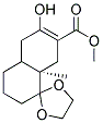 (R)-METHYL-6'-HYDROXY-8A'-METHYL-3',4',4A',5',8',8A'-HEXAHYDRO-2'H-SPIRO[1,3-DIOXOLANE-2,1'-NAPHTHALENE]-7'-CARBOXYLATE 结构式