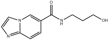 N-(3-HYDROXYPROPYL)IMIDAZO[1,2-A]PYRIDINE-6-CARBOXAMIDE 结构式