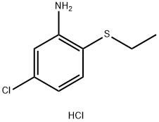 [5-氯-2-(乙基硫代)苯基]胺盐酸盐 结构式