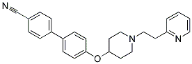 4'-([1-(2-PYRIDIN-2-YLETHYL)PIPERIDIN-4-YL]OXY)BIPHENYL-4-CARBONITRILE 结构式
