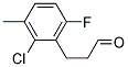 3-(2-CHLORO-6-FLUORO-3-METHYL-PHENYL)-PROPIONALDEHYDE 结构式