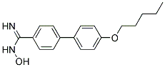 N-HYDROXY-4'-PENTYLOXY-BIPHENYL-4-CARBOXAMIDINE 结构式