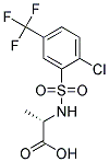 (2S)-2-([[2-CHLORO-5-(TRIFLUOROMETHYL)PHENYL]SULFONYL]AMINO)PROPANOIC ACID 结构式