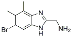C-(6-Bromo-4,5-dimethyl-1H-benzimidazol-2-yl)-methylamine 结构式