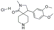 4-(3,4-Dimethoxyphenyl)-2-methyl-2,8-diazaspiro[4.5]decan-1-one hydrochloride 结构式