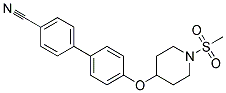 4'-([1-(Methylsulfonyl)piperidin-4-yl]oxy)biphenyl-4-carbonitrile 结构式