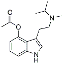 4-ACETOXY-N-METHYL-N-ISOPROPYLTRYPTAMINE 结构式