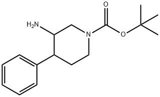 TERT-BUTYL 3-AMINO-4-PHENYLPIPERIDINE-1-CARBOXYLATE 结构式