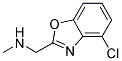 (4-CHLOROBENZO[D]OXAZOL-2-YL)-N-METHYLMETHANAMINE 结构式