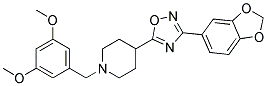 4-[3-(1,3-BENZODIOXOL-5-YL)-1,2,4-OXADIAZOL-5-YL]-1-(3,5-DIMETHOXYBENZYL)PIPERIDINE 结构式